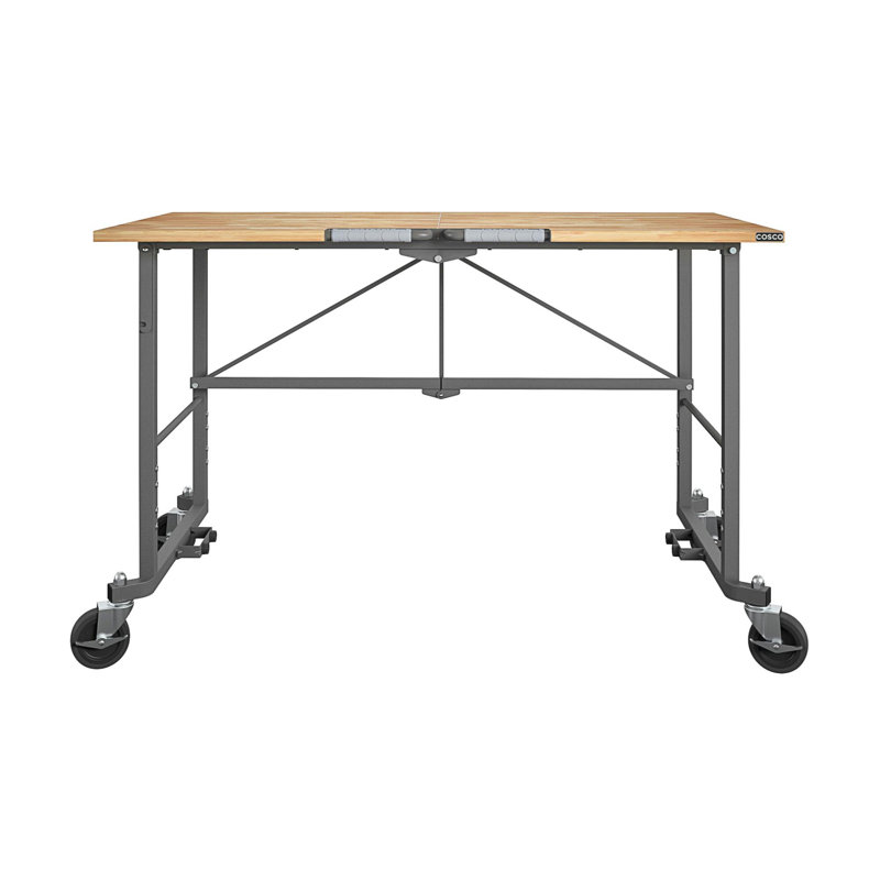COSCO Smartfold Portable Folding Workbench, Hardwood Top COSCO Smartfold Portable Folding Workbench, Hardwood Top